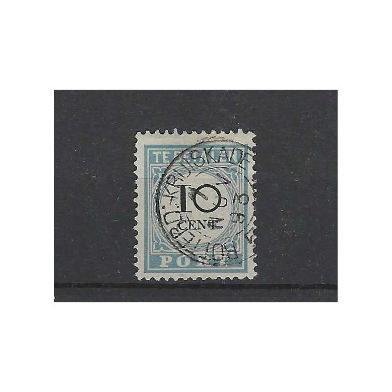 Nederland P7D-III  Port 1881 "KROTTERD:-KRUISKADE 1893" kleinrond VFU/gebr  CV 30+ €