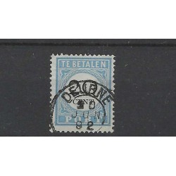 Netherlands P10A-I  Postage due 1881 "DEURNE 1892" small round cancel VFU/used  CV 20+ €