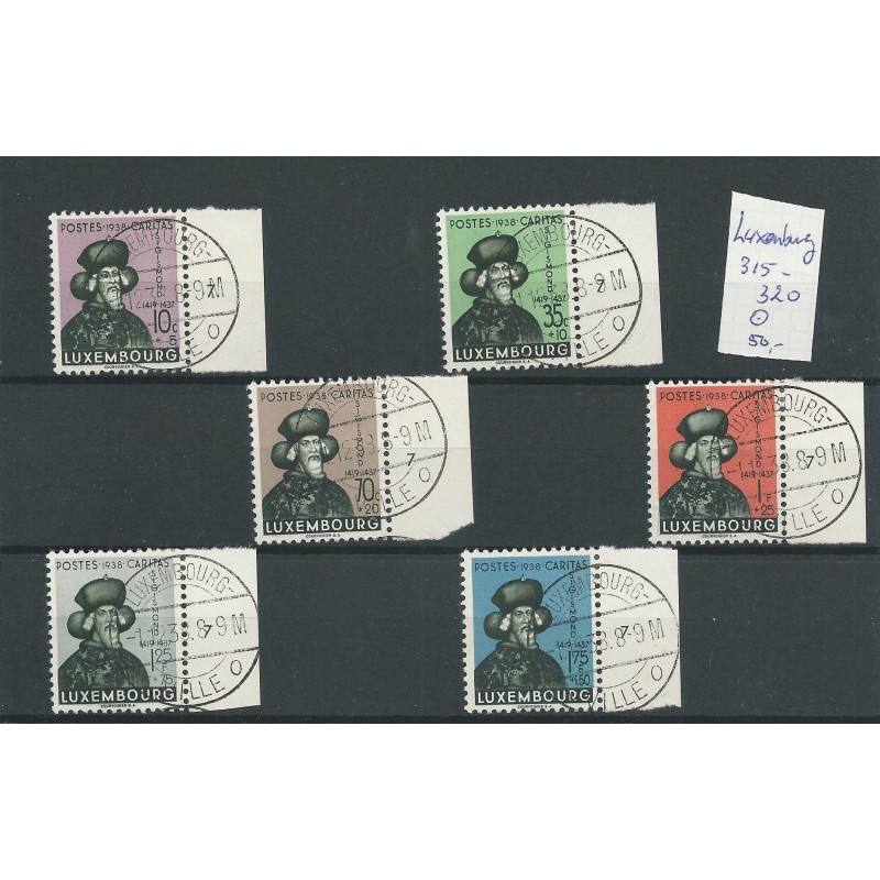 Luxembourg  315-318 Charitas 1938 VFU/used  CV 50 €