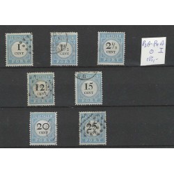 Nederland P3A-P11A type I Port 1881 VFU/gebr  CV 185+ €
