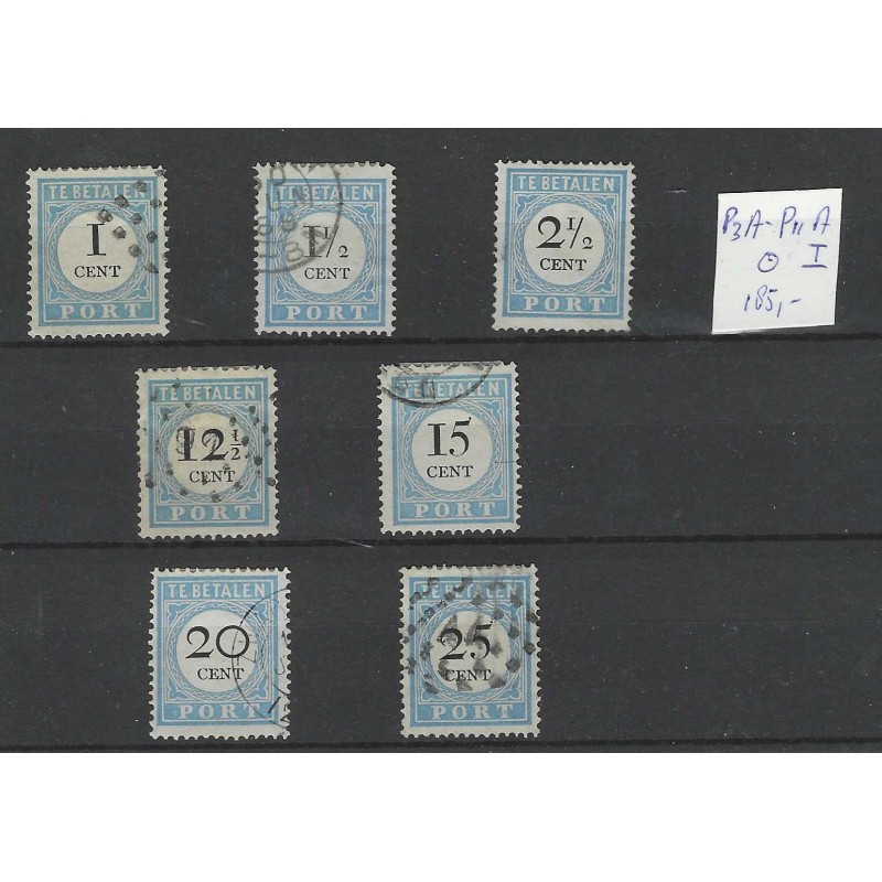 Nederland P3A-P11A type I Port 1881 VFU/gebr  CV 185+ €