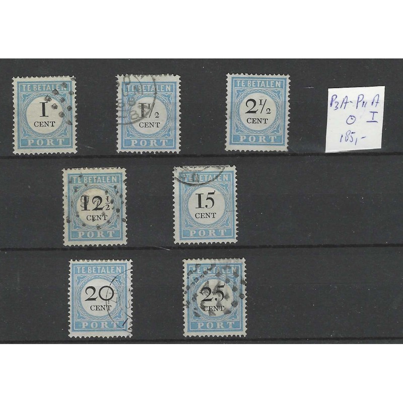 Nederland P3A-P11A type I Port 1881 VFU/gebr  CV 185+ €
