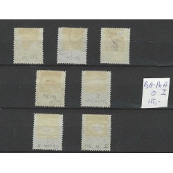 Nederland P3A-P11A type I Port 1881 VFU/gebr  CV 185+ €