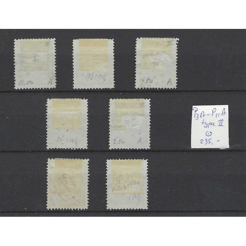 Nederland P3A-P11A type II Port 1881 VFU/gebr  CV 235+ €