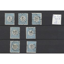 Nederland P3A-P11A type II Port 1881 VFU/gebr  CV 235+ €
