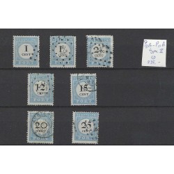 Netherlands P3A-P11A type II Postage due 1881 VFU/used  CV 235+ €