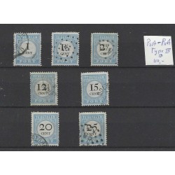 Netherlands P3A-P11A type III Postage due 1881 VFU/used  CV 110+ €