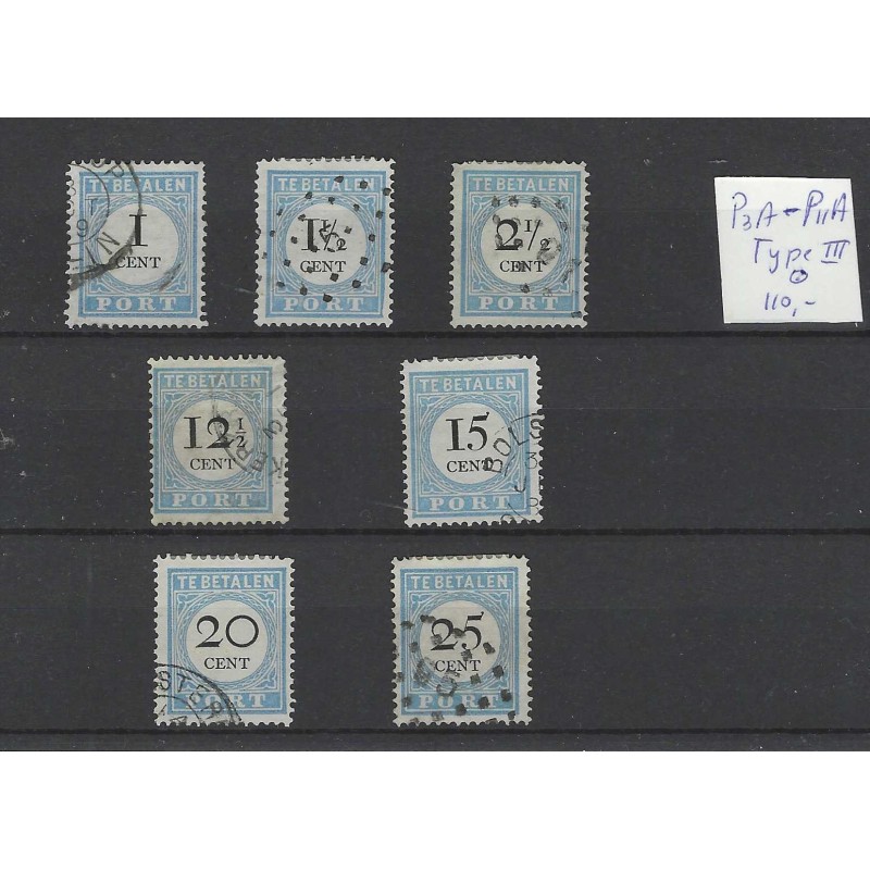 Nederland P3A-P11A type III Port 1881 VFU/gebr  CV 110+ €