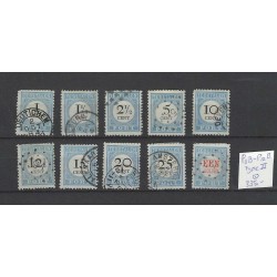 Netherlands P3B-P12B  type II Postage due 1881 VFU/used  CV 335 €