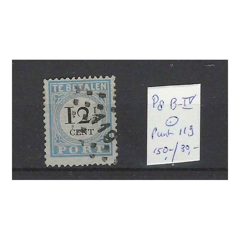 Nederland P8B-IV  Port 1881 puntstempel 119VFU/gebr  CV 180+ €