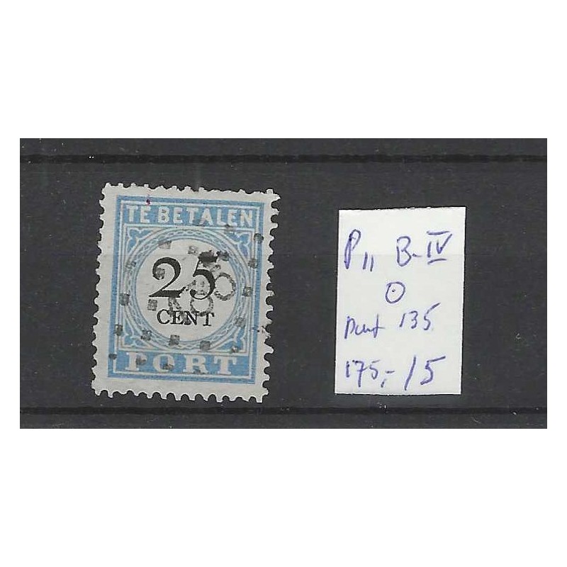 Nederland P11B-IV Port 1881 puntstempel 135 VFU/gebr CV 180+ € Nederland P11B-IV Port 1881 puntstempel 135 VFU/gebr CV 180+ €