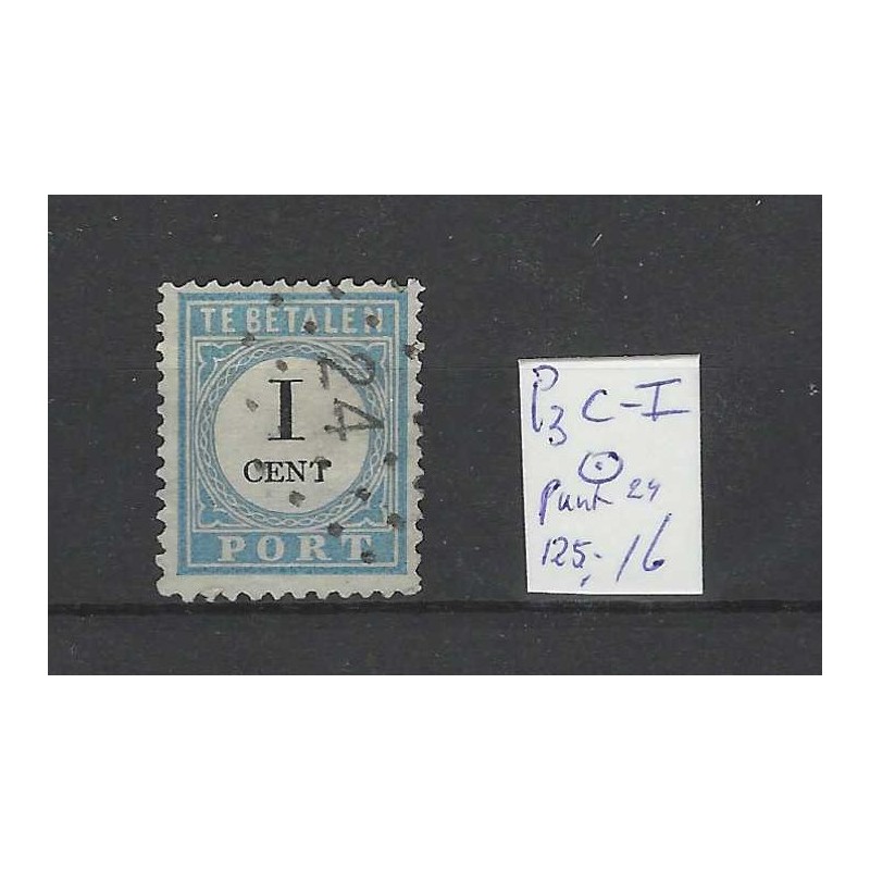 Nederland P3C-I  Port 1881 puntstempel 24 VFU/gebr  CV 131+ €