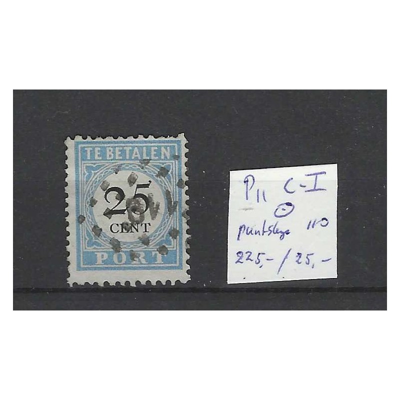 Nederland P11C-I  Port 1881  puntstempel 110 VFU/gebr  CV 250 €
