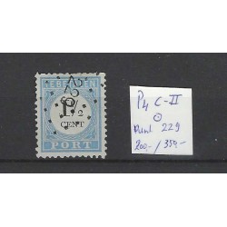 Nederland P4C-II  Port 1881 puntstempel 229  VFU/gebr  CV 550 €