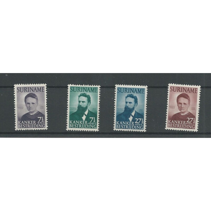 Suriname 80-283 Curie and Röntgen  MNH CV 90 €