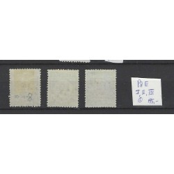 Nederland P8E  Type I, II, III  Port 1881 VFU/gebr  CV 195 €