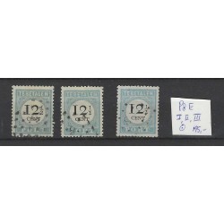 Nederland P8E  Type I, II, III  Port 1881 VFU/gebr  CV 195 €