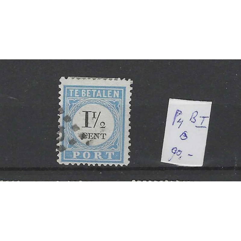 Netherlands P4B-I  Postage due 1881 VFU/used  CV 90 €