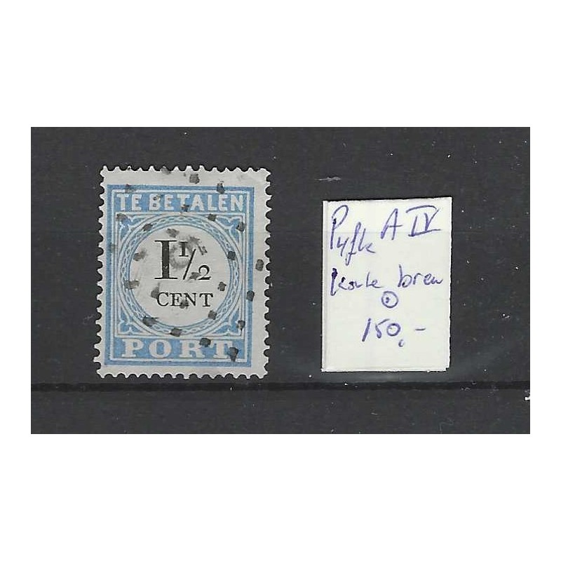 Nederland P4fk type A-IV  Port 1881 "Korte breukstreep" VFU/gebr  CV 150 €