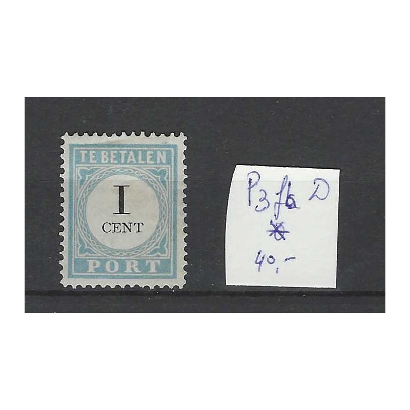 Netherlands P3fb-D Postage due 1881 "Open-frame" MH/unused  CV 40 €
