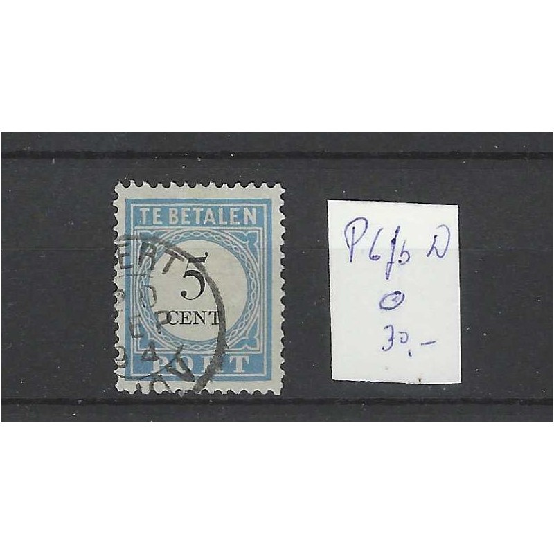 Nederland P6fb-D Port 1881 "Open-lijst" VFU/gebr  CV 30 €