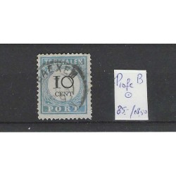 Netherlands P7fe-B Postage due 1881 "T.B" "BAEXEM 1899" VFU/used  CV 53 €