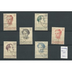 Luxembourg  333-338 Charitas 1939 VFU/used CV 200 €