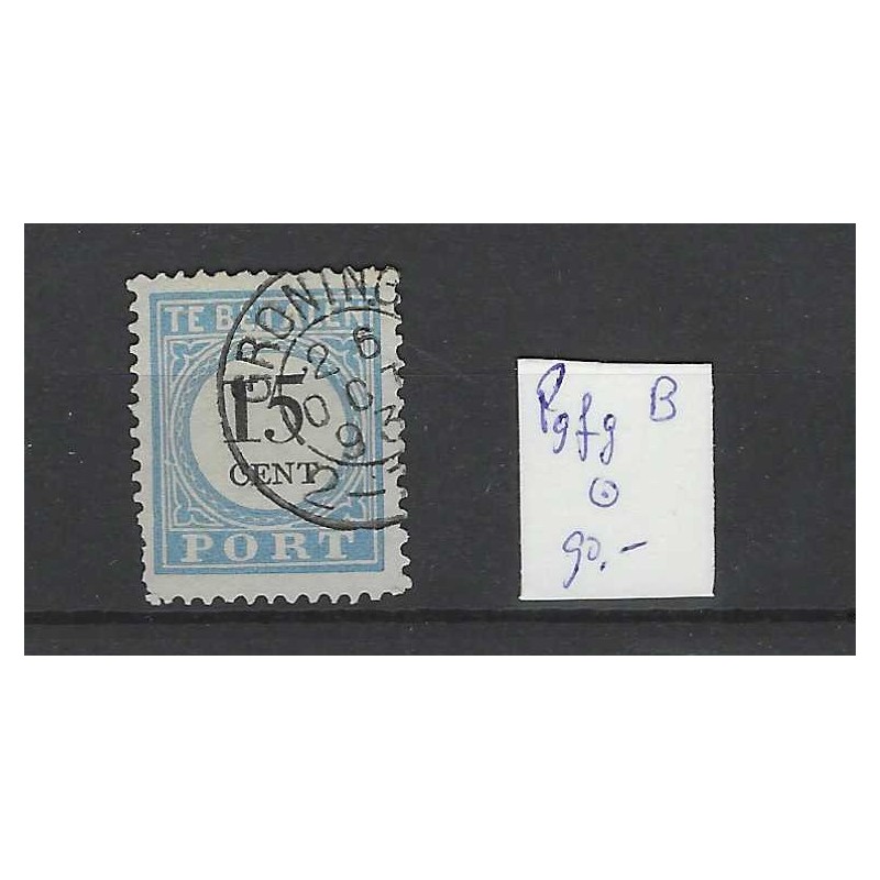 Nederland P9fg-B Port 1881 "Vlek boven" VFU/gebr  CV 90 €