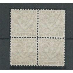 Suriname  LP14   DO-X  blok van 4 VFU/gebr  CV 320++ €