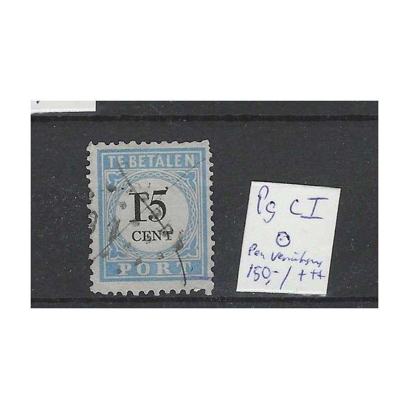 Nederland P9C-I  Port 1881 "Pen-vernietiging" VFU/gebr  CV 150+ €