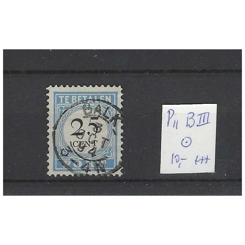 Netherlands P11B-III Postage due 1881"BALK 1894" small round cancel VFU/used  CV 15+ €