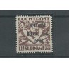 Suriname  LP14  DO-X  "Broken D and  O" overprint MH/used  CV ???€