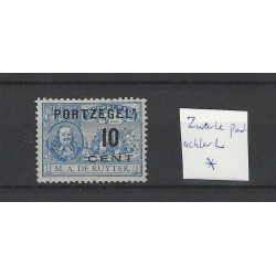 Netherlands P38De Ruyter Postage due zwarte punt achter L MH/unused  CV 20+ €