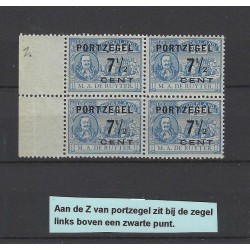 Nederland P37 De Ruyter Port zwarte punt aan Z MNH/postfris  CV 30++ €