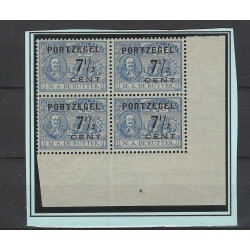 Nederland P37 De Ruyter Port hoekblokje MNH/postfris  CV 30++ €
