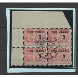 Nederland P35 De Ruyter Port Hoekblokje VFU/gebr  CV 10+ €