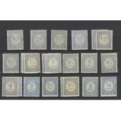 Netherlands P44-60 Postage due 1912  MH/unused CV  120 €