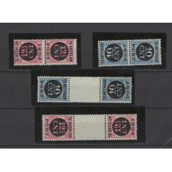 Nederland P67a/b, P68a/b KEERDRUKKEN PORT 1924  MNH/postfris CV  825 € Certificaat !
