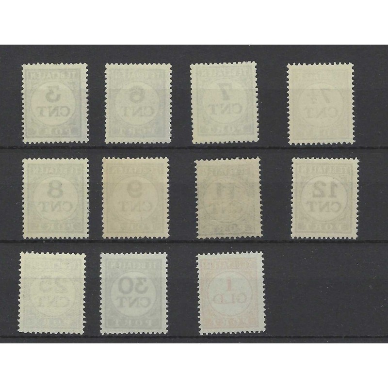 Netherlands P69-79 POSTAGE DUE 1921  MNH CV  65 €