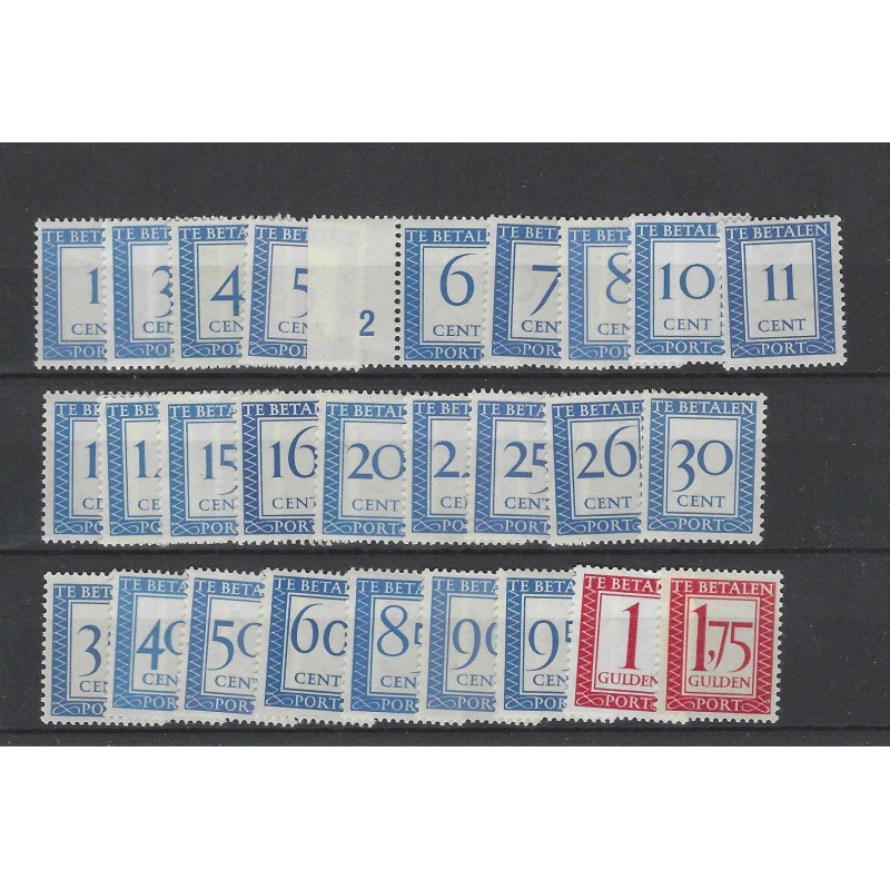 Netherlands P80-106  POSTAGE DUE 1947  MNH CV  53 €