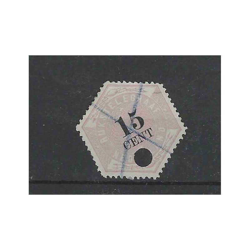 Nederland TG5 Telegram 15 ct  VFU/gebr  CV 40 €