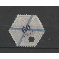Nederland TG10 Telegram 60 ct  VFU/gebr  CV 50 €