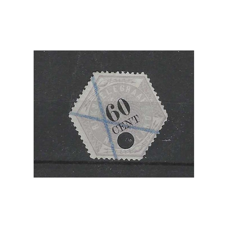 Nederland TG10 Telegram 60 ct  VFU/gebr  CV 50 €
