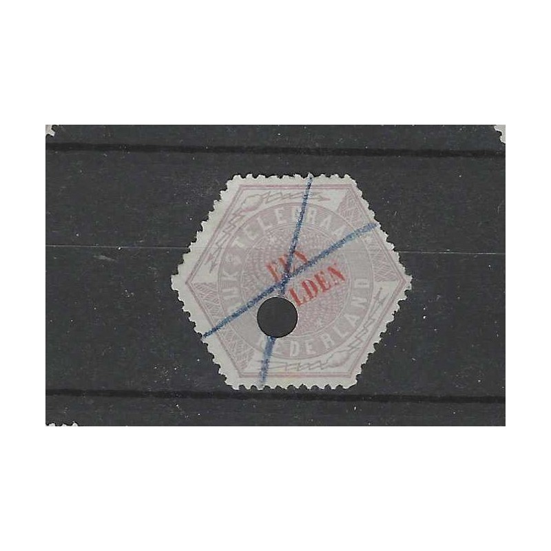 Nederland TG11 Telegram 1 Gld VFU/gebr  CV 45 €