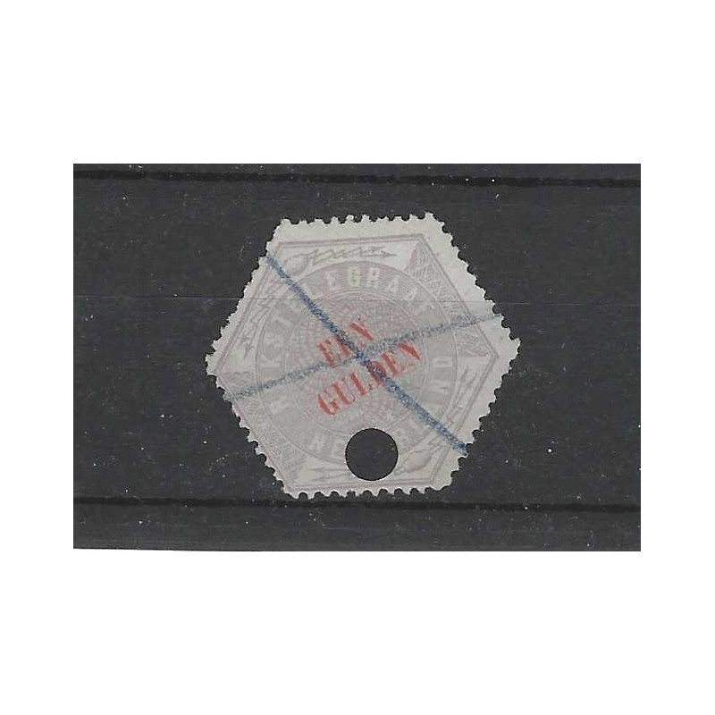 Nederland TG11 Telegram 1 Gld VFU/gebr  CV 45 €