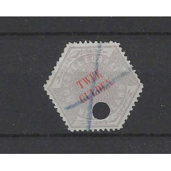 Nederland TG12 Telegram 2 Gld VFU/gebr  CV 550 €
