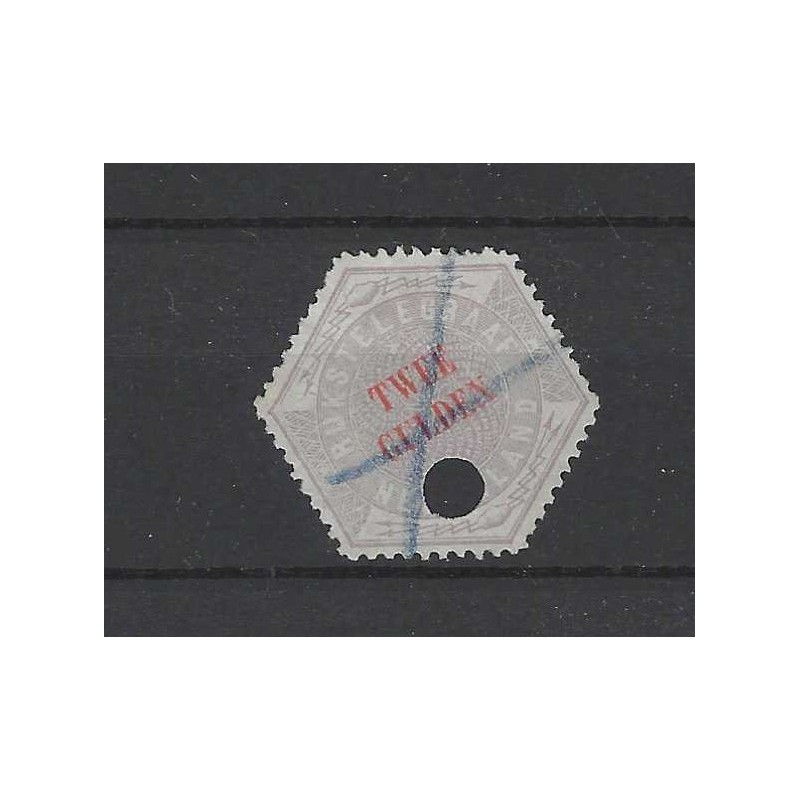 Nederland TG12 Telegram 2 Gld VFU/gebr  CV 550 €