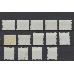 Netherlands R57-70 Corner syncopated perforation VFU/used  CV 83,50 €