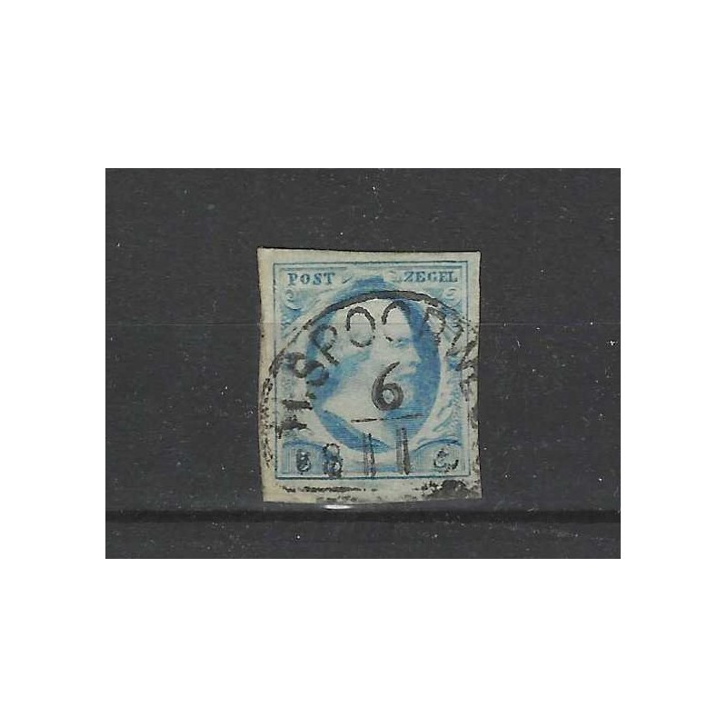 Nederland 1 Willem III "H.SPOORWEG " halfrond CV 150 €