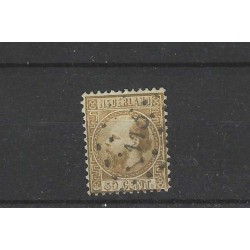 Netherlands 12 Willem III 1867 with numeral dot cancel 113 VFU/used CV 230 €